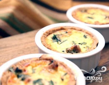 Chicken and Spinach Quiche