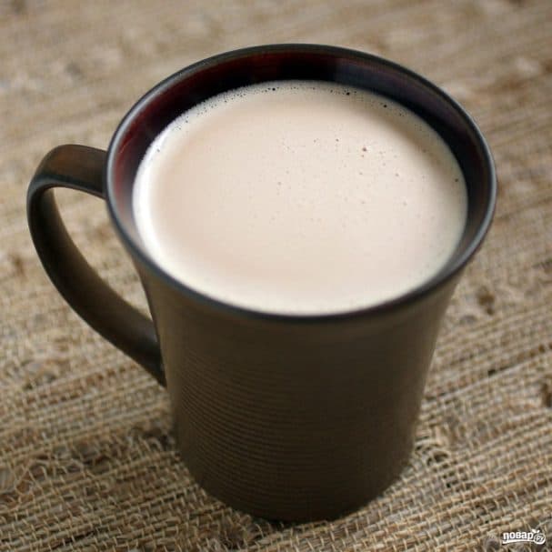 Coffee with coconut milk