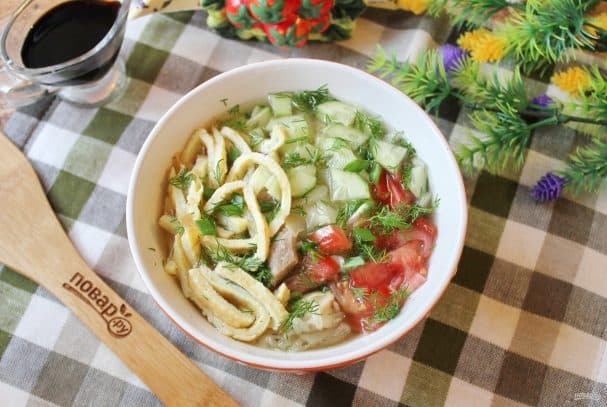 Korean-style okroshka