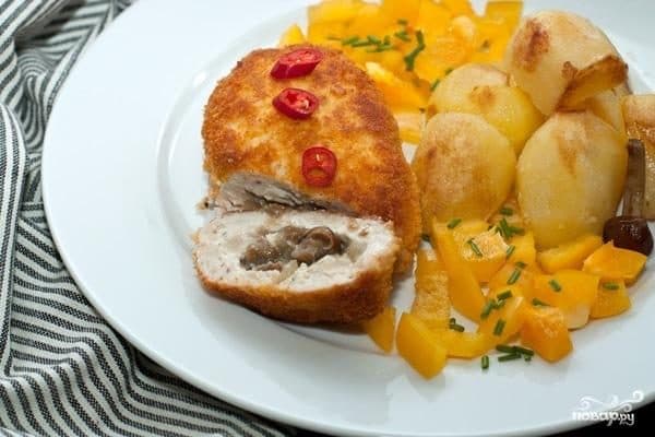 Курячі зрази з грибами