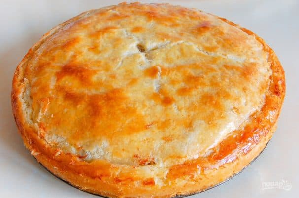 Курник с мясом и картошкой