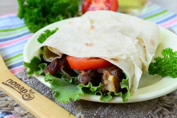 Лангет у лавашы