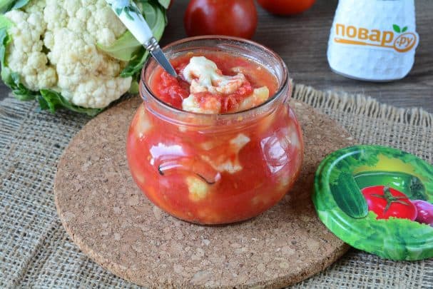 Лечо из цветной капусты на зиму