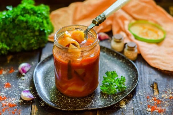 Лечо с яблоками