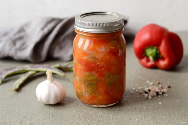 Лечо со стручковой фасолью