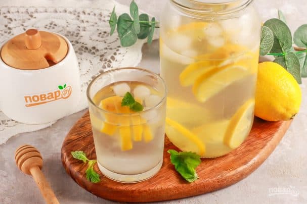 Лимонад с медом и лимоном