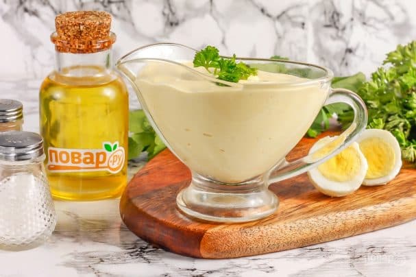 Майонез из сметаны с желтками