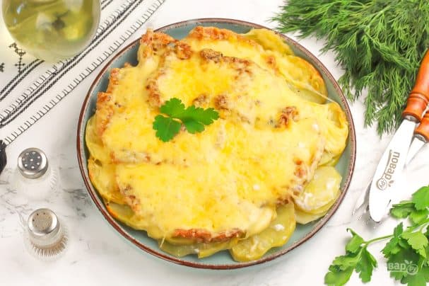 Мясо по-французски в аэрогриле