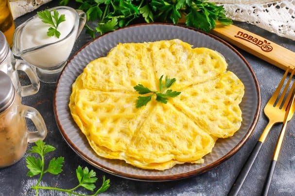 Waffle Maker Omelette