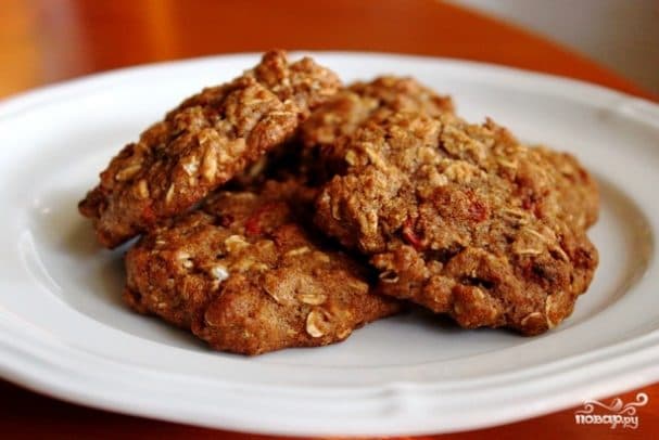 Овсяное печенье без муки