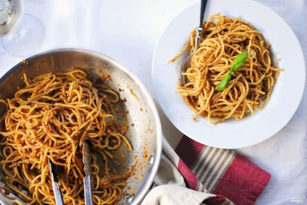 Паста с сушеными помидорами