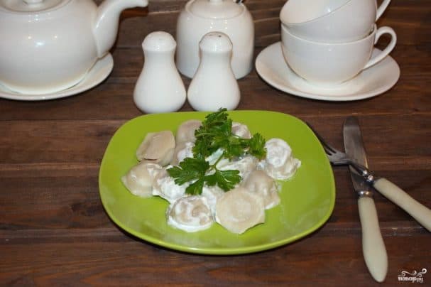 Пельмені з рэйскай мукі