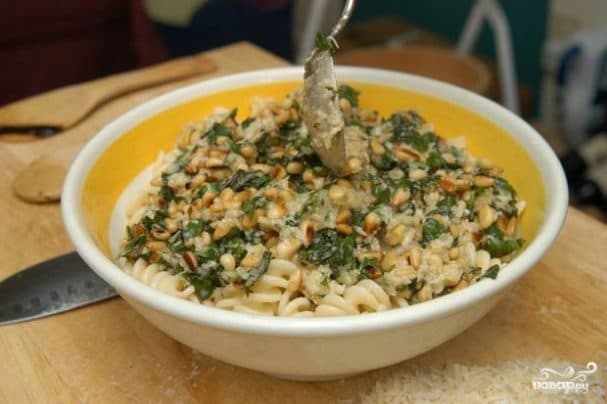 Песто на сковороді