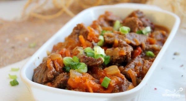 Поджарка из говядины