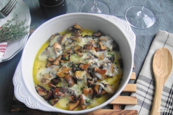 Полента з грибами
