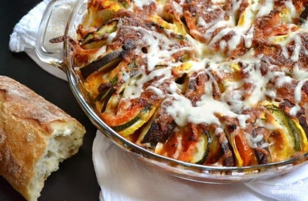 Рататуй с моцареллой