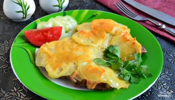 Ромштэкс з якініны з сырам