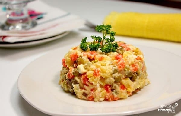 Салат с индейкой