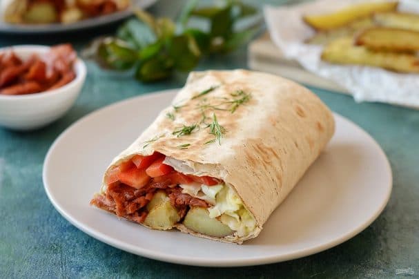 Шаурма з соєвим м'ясом