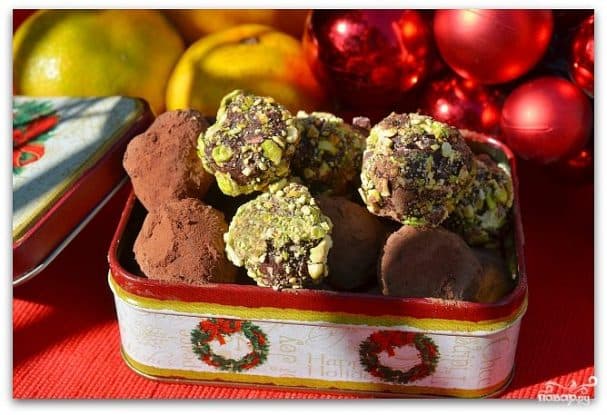 Шоколадні трюфелі з ромом