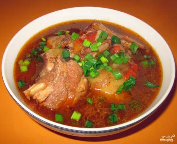 Шурпа з сучых рабрыякаў