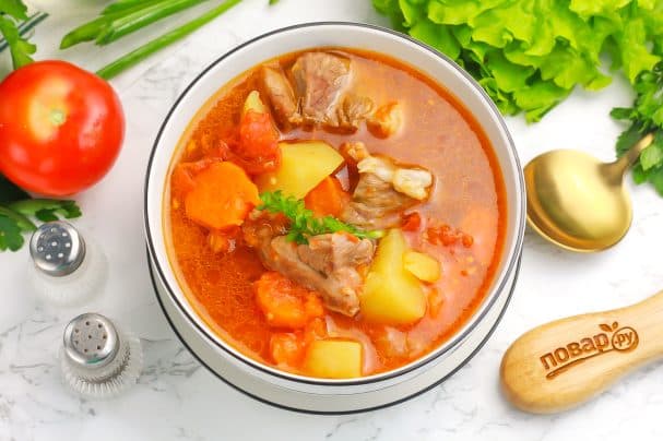 Шурпа на пиве