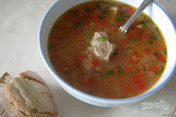 Harcho soup with pork