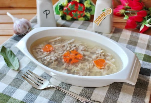 Свиной холодец с желатином