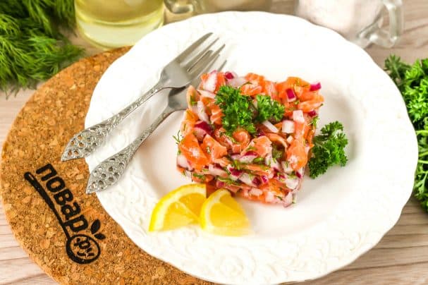 Тартар из форели