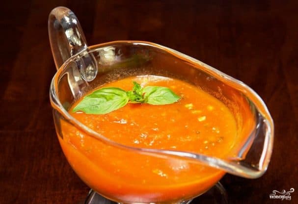 Таматны соус з базылікам