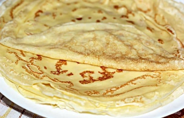 Тонкие блинчики на молоке