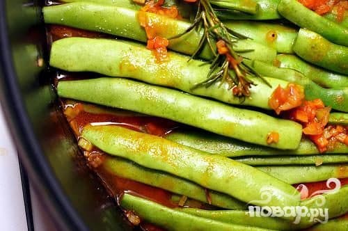 Тушеная фасоль