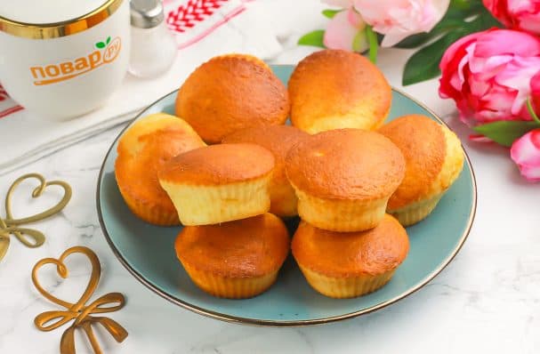 Творожные кексы в аэрогриле