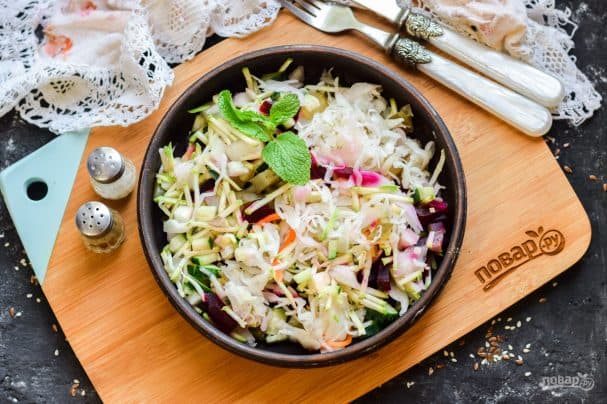 Beet salad for diabetics