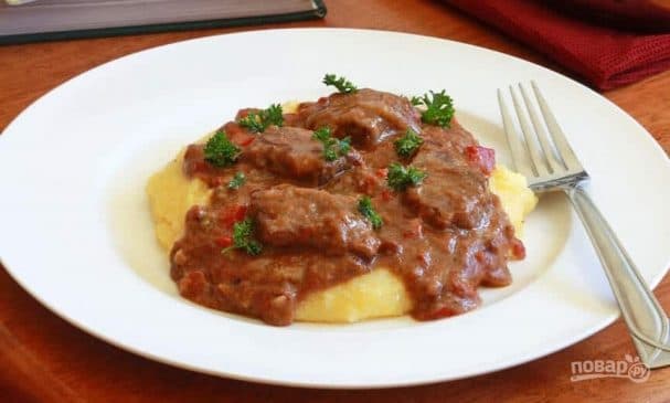 Смачны гарбатка з ялавічыны