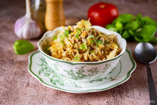 Bigus with minced meat