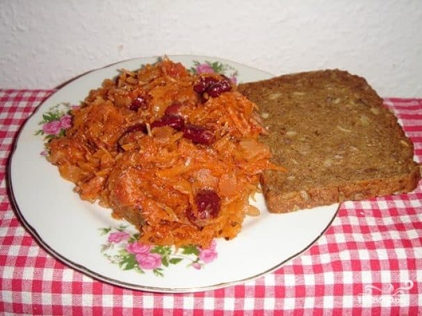 Bigus with beans