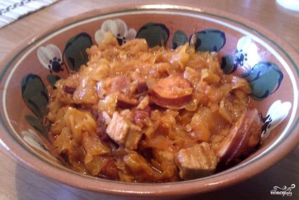 Bigus with pork