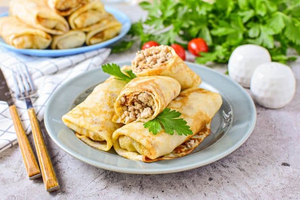 Млинці з м'ясом