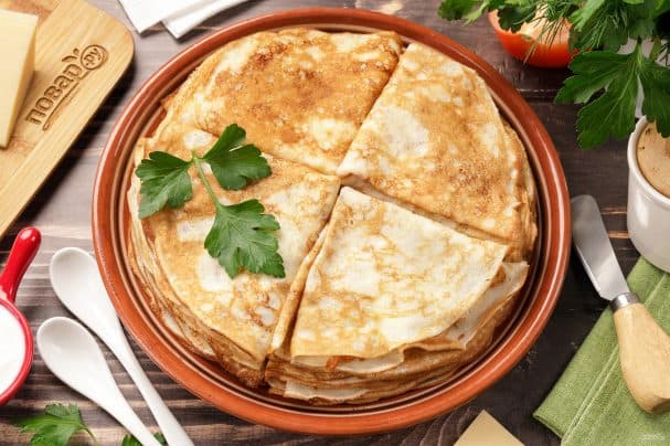 Kefir Pancakes with Cheese