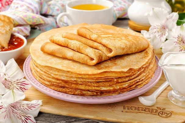 Pancakes with whole grain flour and starch