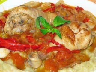 Чахохбілі з курки з баклажанами