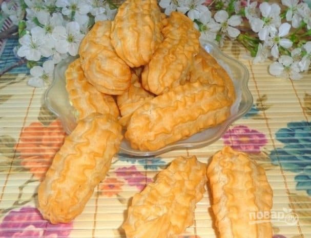 Эклеры з тваражным крэмам