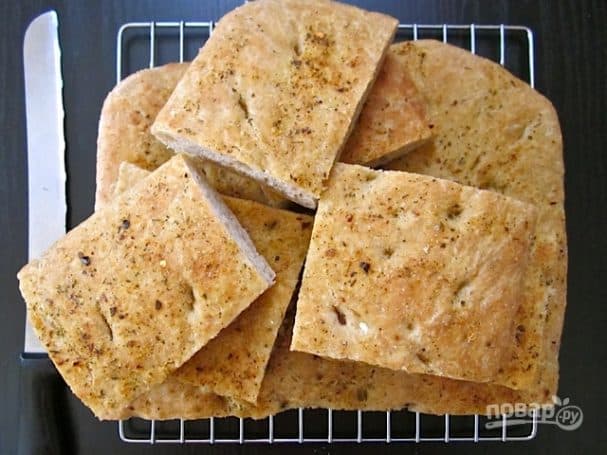 Focaccia (no-knead dough)