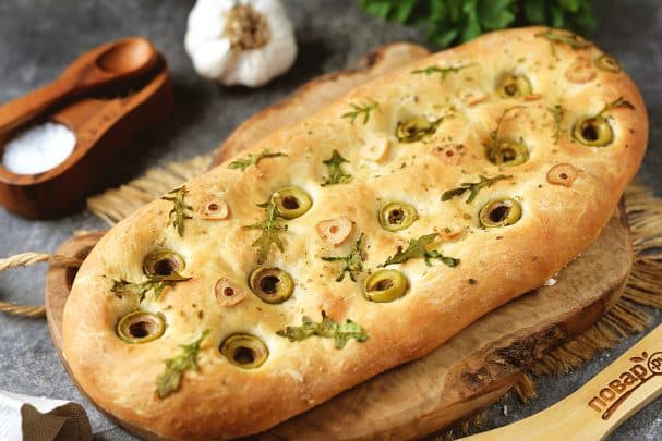 Focaccia with arugula
