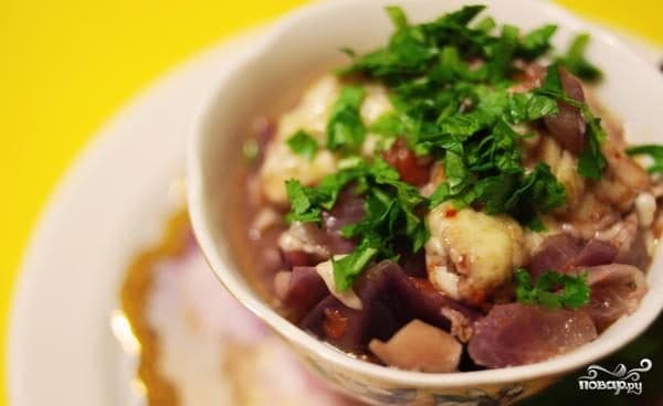 Фрыкасе з курэчай грудкі