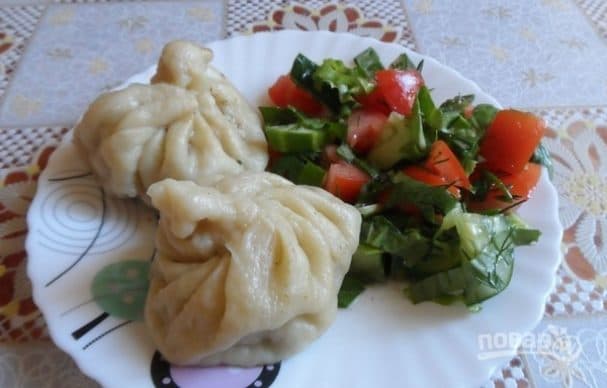 Steamed hinkali