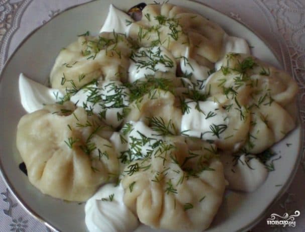 Meat dumplings (Khinkali)