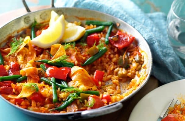 Іспанська паелья з овочами