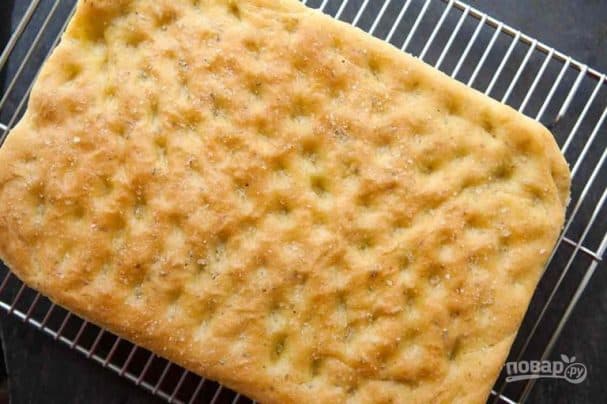 Italian focaccia with rosemary
